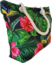 Sac de plage épaulière corde souple (Plante de roses)