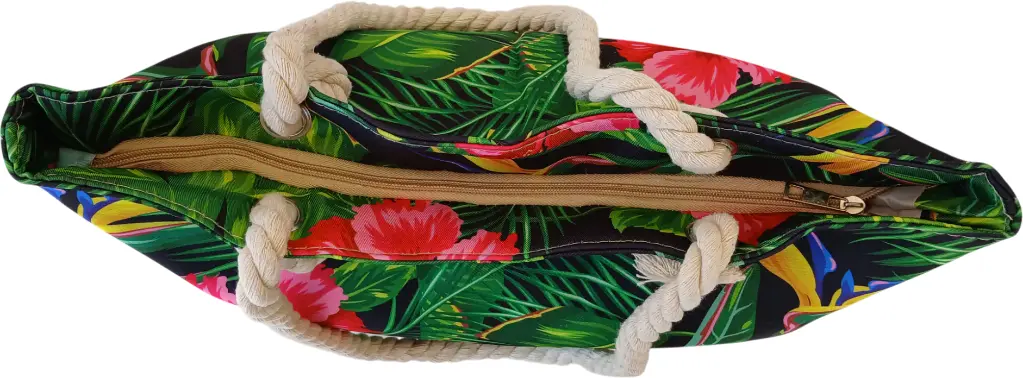 Sac de plage épaulière corde souple (Plante de roses)