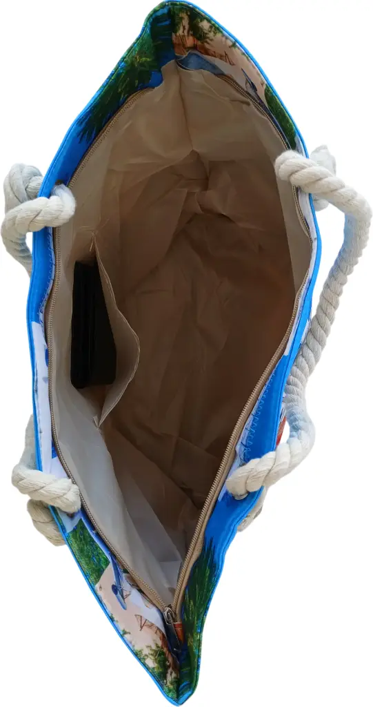 Sac de plage épaulière corde souple (Chapeau lunette Bahamas)