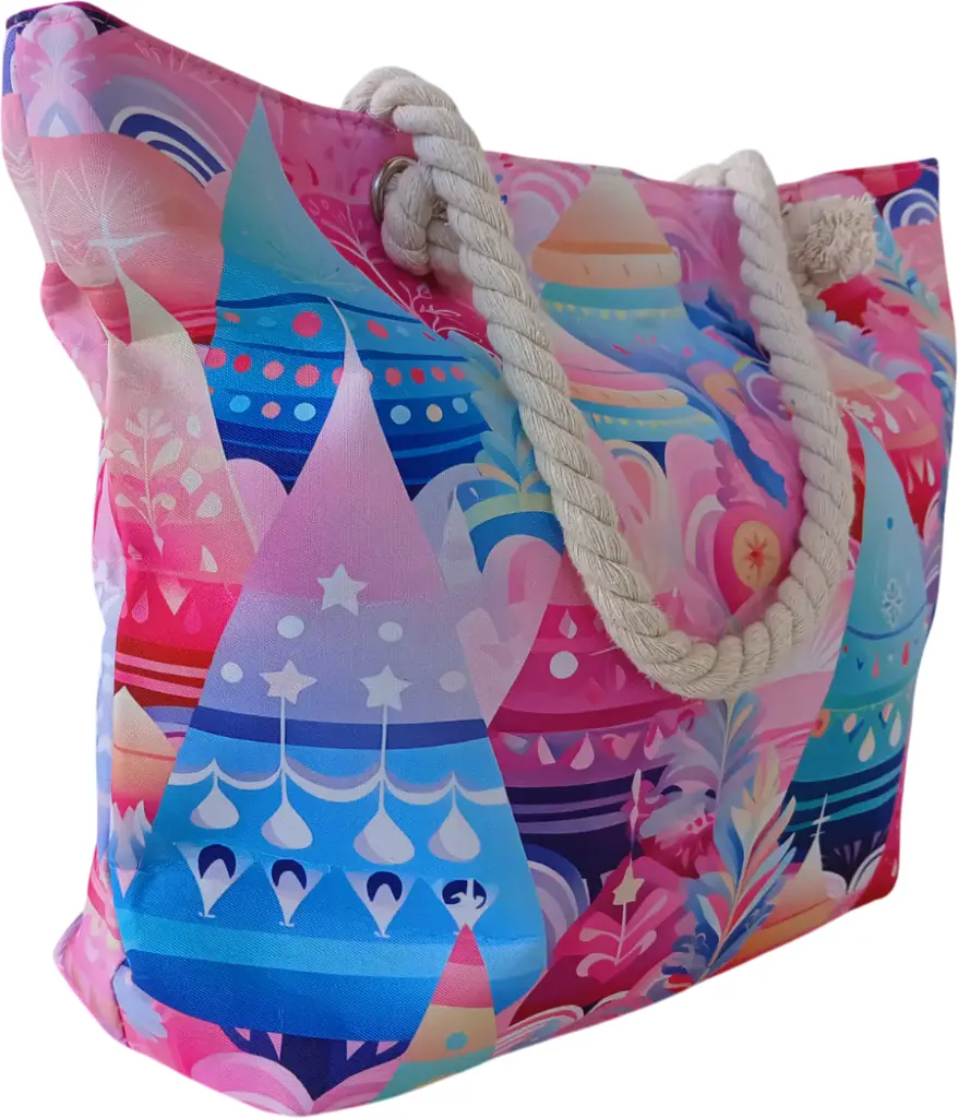 Sac de plage épaulière corde souple (Chapeau lunette Bahamas)
