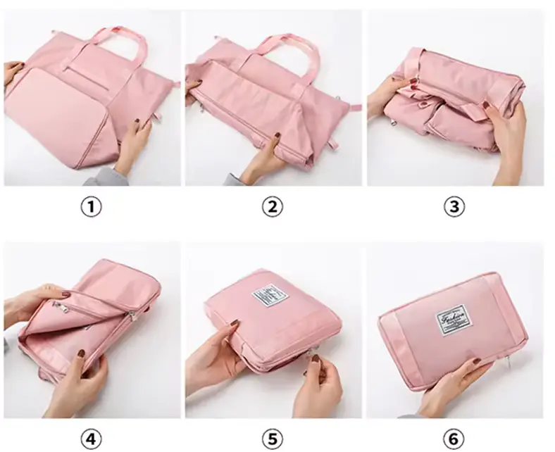 Comment plier et déplier le sac de voyage 40 L