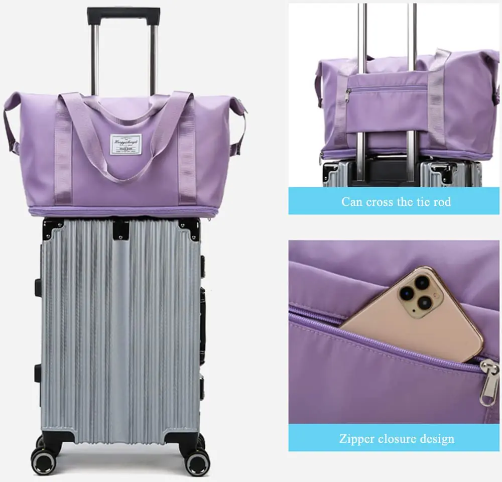 Avec valise Sac de voyage extensible 40 litre