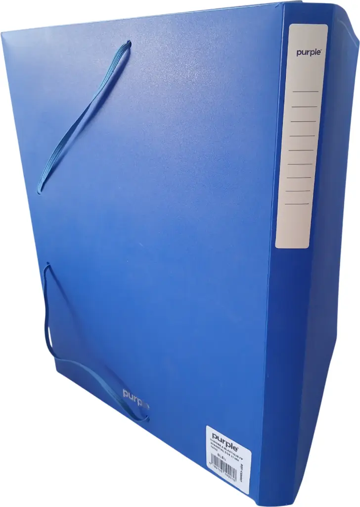 Boite de classement 2,5 cm 3 Rabats Essential OFFICEPLAST-PURPLE