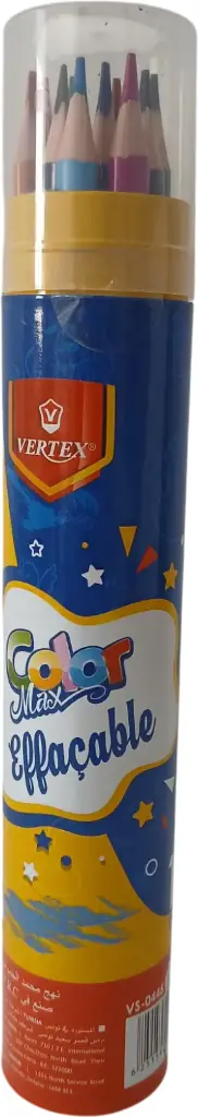 Crayon couleur [12 crayons] 18 cm VERTEX