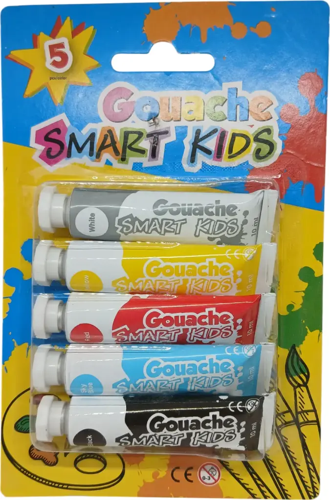 Gouache de 5 tubes SMART KIDS
