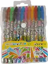 Pochette de 12 stylos gel GLITTER