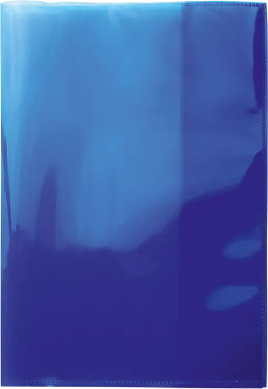 Protège-cahier 17x22 CRISTAL semi-transparent (Bleu)