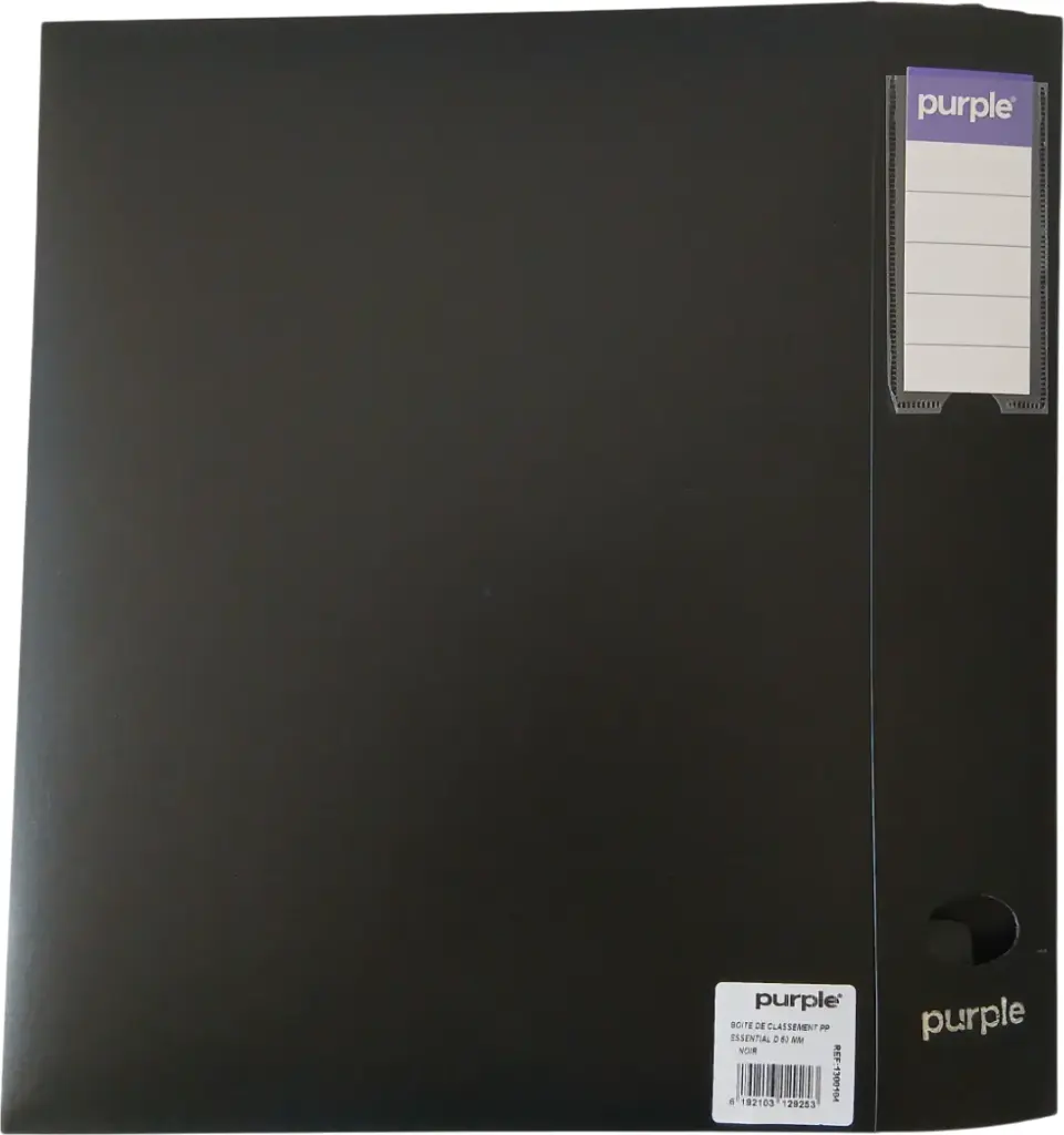 [1300104C9 NOIR] Boite de Classement 6 cm en PP opaque ESSENTIAL OFFICEPLAST (Noir)