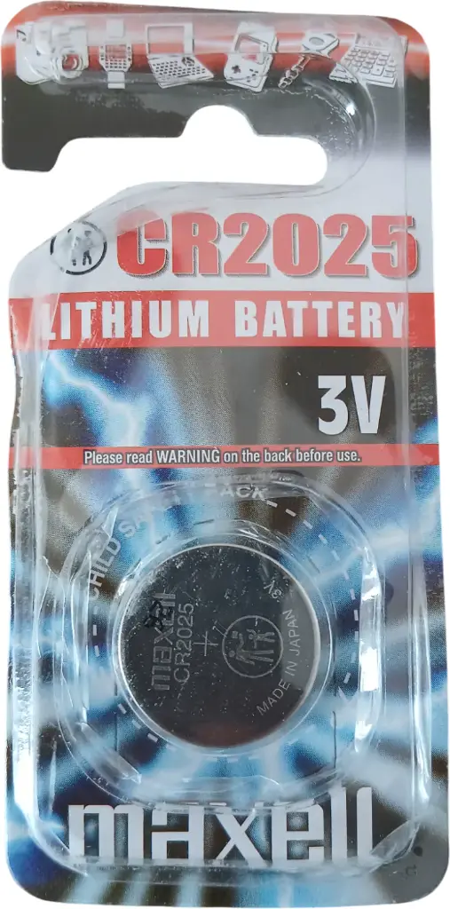 Pile à bouton CR2025 3V lithuim MAXELL