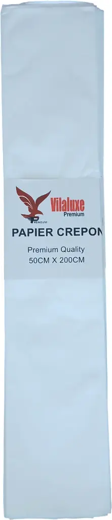 Papier Crepon (Blanc)