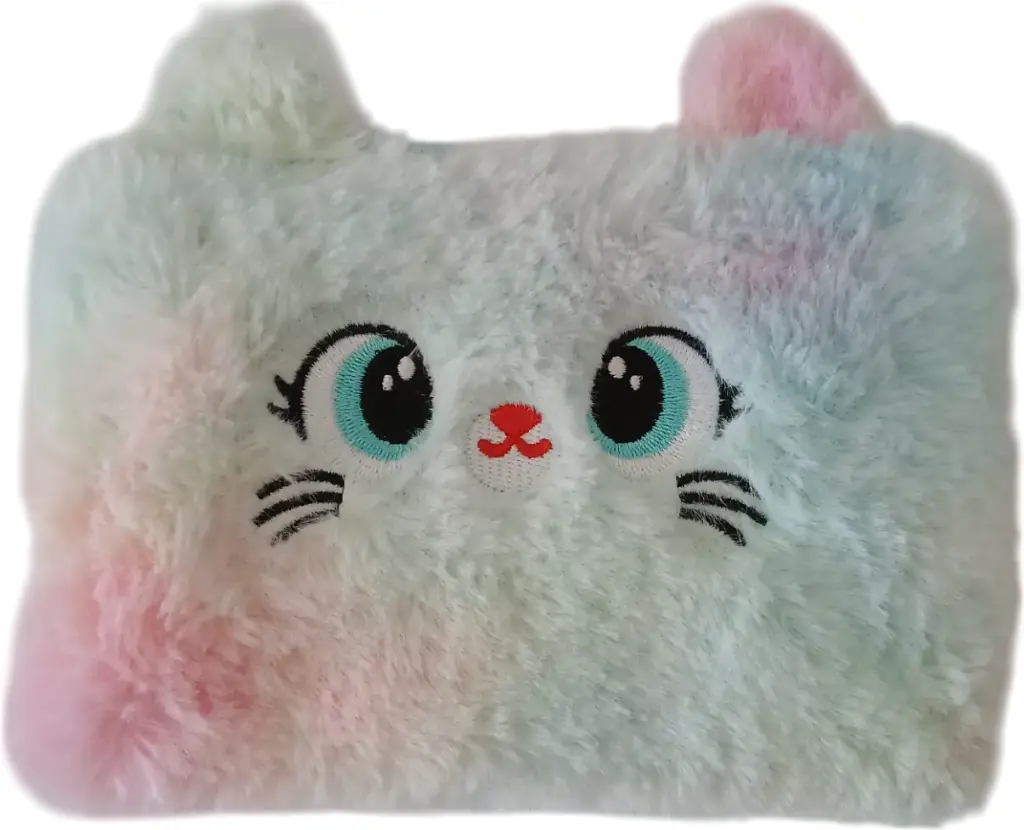 Sac simple peluché chatte avec porte-clés 