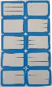 Planche de 10 étiquettes simple