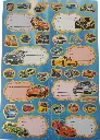 Planche de 8 étiquettes scolaire NS259/23 PENSCHOOL