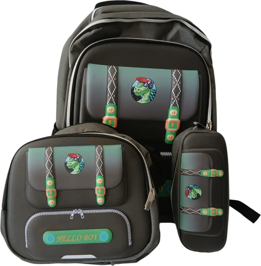 Sac à dos + sacs à goûter + trousse 3ème-5éme TEXTILEJORBANE