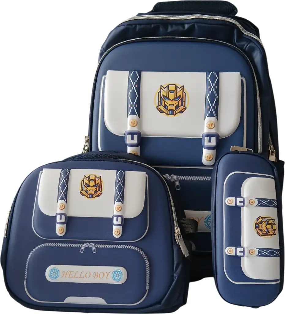 Sac à dos + sacs à goûter + trousse 3ème-5éme TEXTILEJORBANE