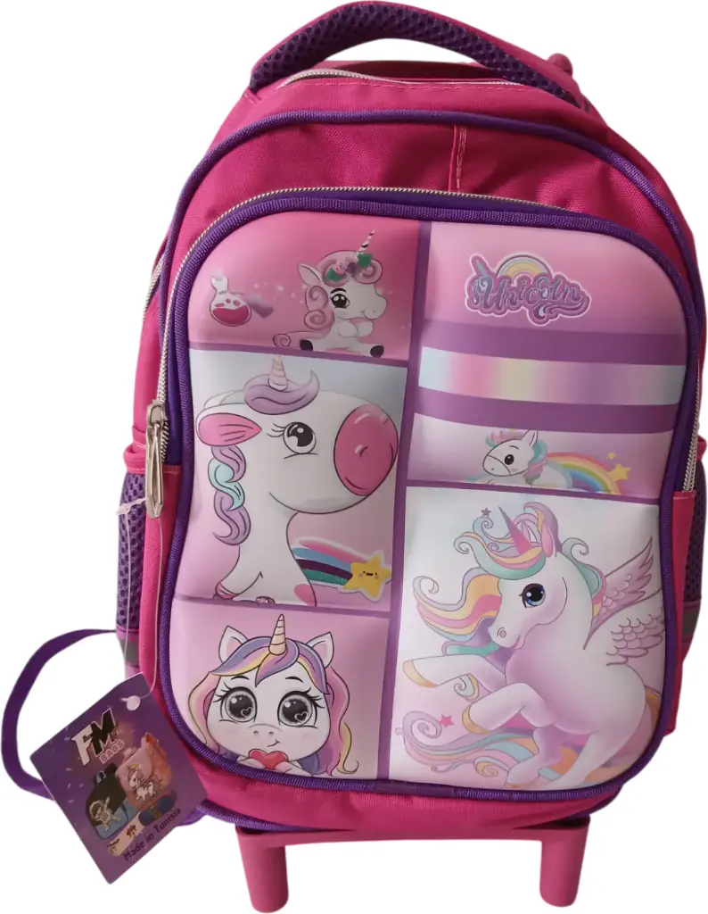 Sac à dos avec support Jardin d'enfant fille Illustration 3D