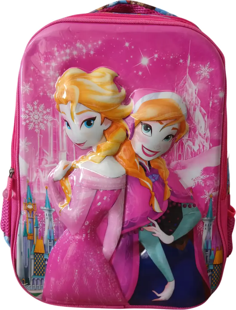 Sac à dos Fille primaire Rectangulaire Illustration 3D
