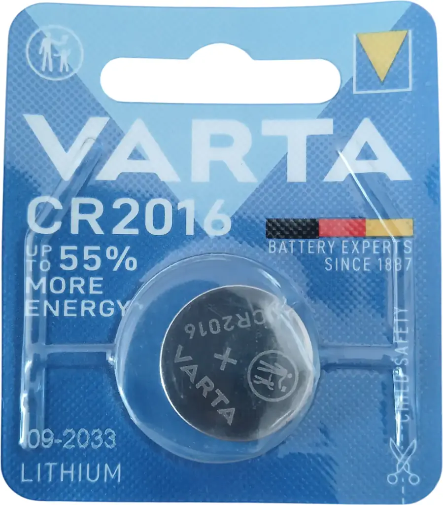 Pile à bouton CR2016 3V VARTA