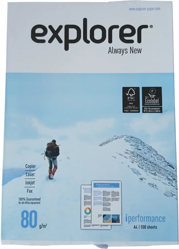 Rame de papier A4 80g Extra-blanc EXPLORER