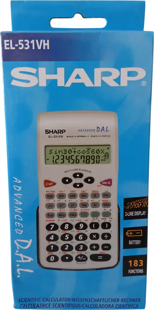 Calculatrice scientifique EL-531VH SHARP-copie
