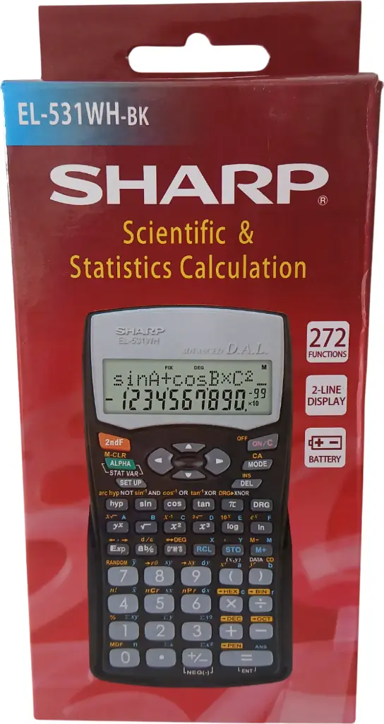 Calculatrice scientifique EL-531WH SHARP-copie