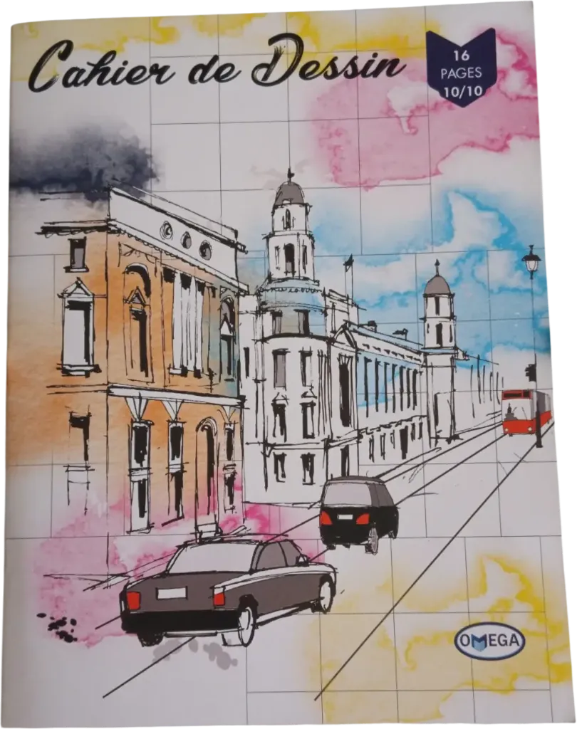 [OMEGA: 9014] Cahier de dessin 24x32 10x10 OMEGA