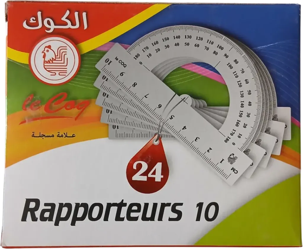 [LECOQ: 032] Rapporteur 10 cm plastique transparent LECOQ
