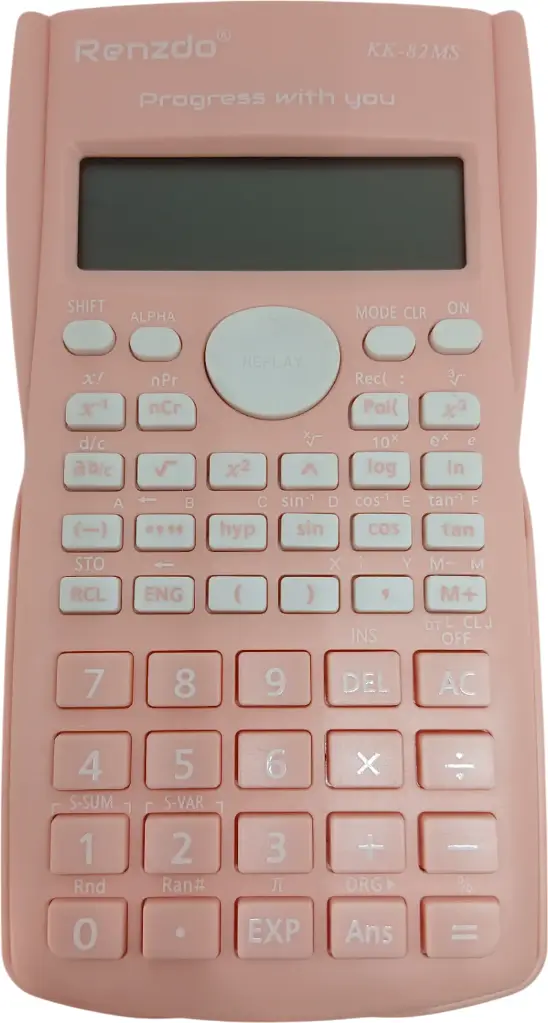 [Renzdo : KK-82MS-Rose] Calculatrice scientifique RENZDO KK-82MS (Rose)