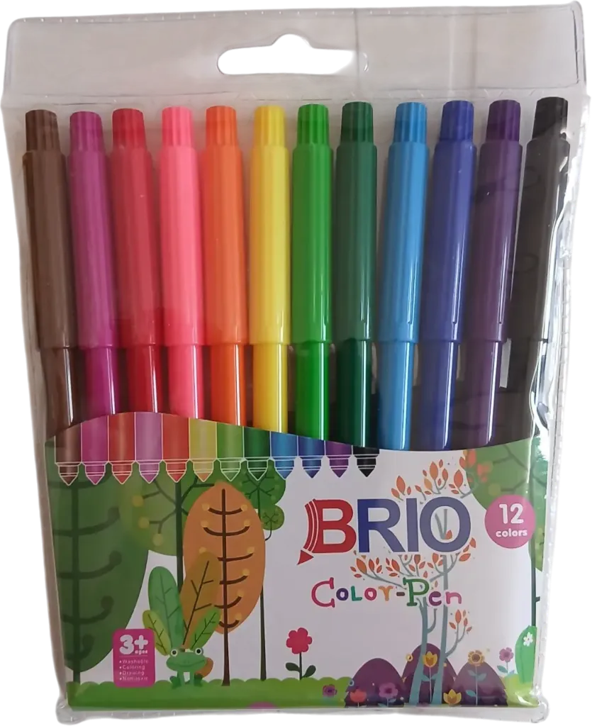 Stylo feutre 12 couleurs BRIO