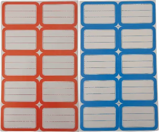 Planche de 10 étiquettes simple
