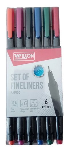 [ST142] Poche de 6 stylos feutre WILSON