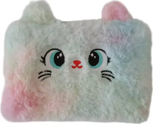Sac simple peluché chatte avec porte-clés 