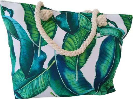 Sac de plage épaulière corde souple (Plante gros feuilles)